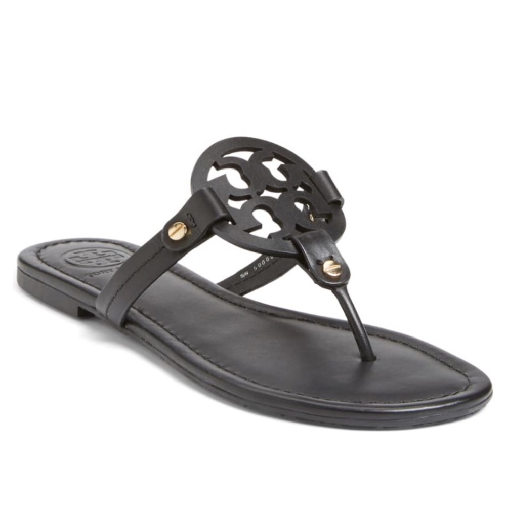 Tory Burch Miller Sandals - Black Size 9